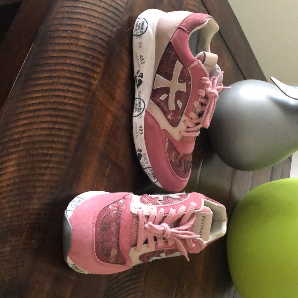 Premiata Women mesh Italian trendy sneaker